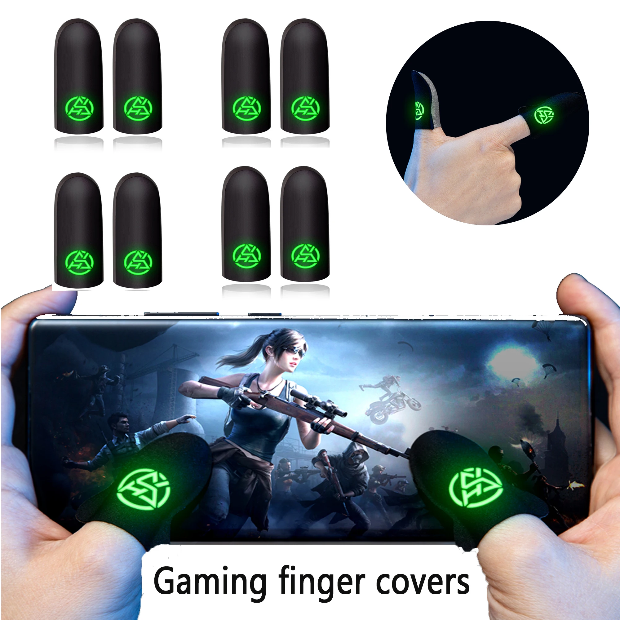 Esports Gaming Gloves - قفازات لطرف الإصبع للألعاب المحمولة ،