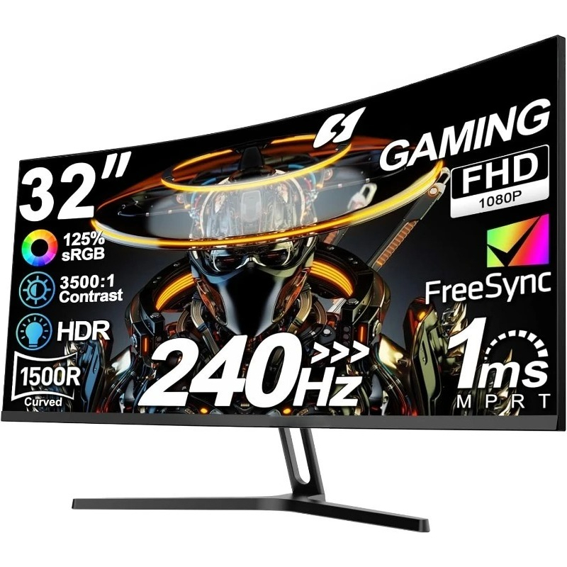شاشة ألعاب منحنية 32 بوصة بمعد - مراجعة Gaming Monitor Curved وسعره