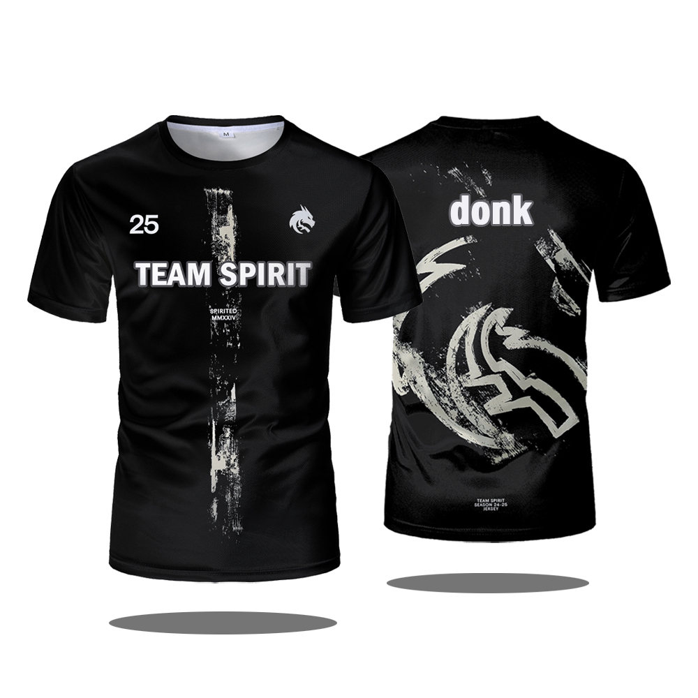 Team Spirit 2025 قمصان جديدة C - مراجعة Esports Gaming T Shirt وسعره